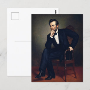 President Abraham Lincoln Portrait by Healy Postcard