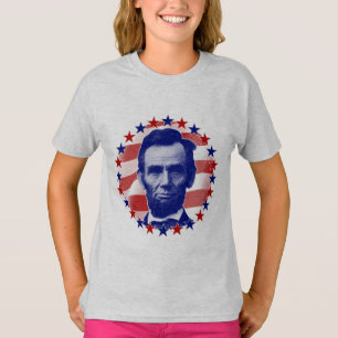 President Abraham Lincoln Stars and Stripes T-Shirt