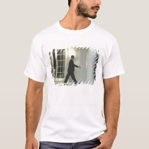 President Barack in deep thought as he walks T-Shirt