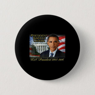 President Barack Obama 2008-2016 U.s. President  6 Cm Round Badge