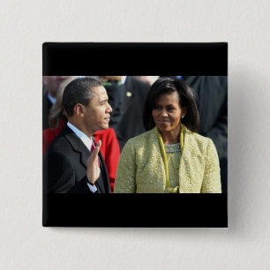 President Barack Obama 2009 Inauguration 15 Cm Square Badge