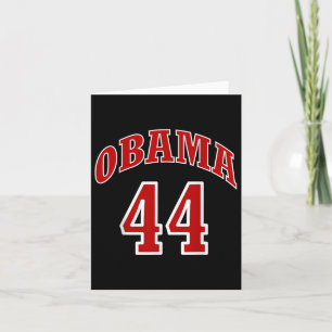 President Barack Obama 44 Shirt Faux Jersey 44th U Card
