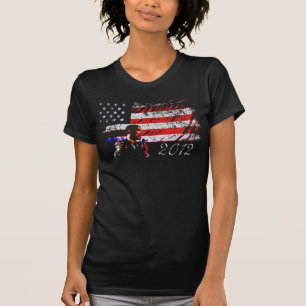 President Barack Obama American Flag 2012 T-Shirt