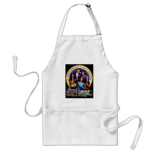 PRESIDENT BARACK OBAMA AND FAMILY STANDARD APRON