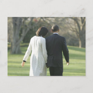 President Barack Obama and First Lady Michelle Postcard