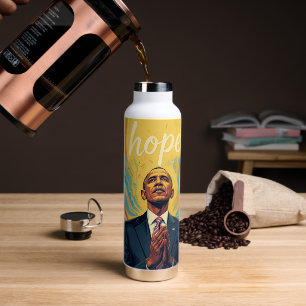 President Barack Obama and the Message of Hope Water Bottle