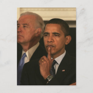President Barack Obama and Vice President Postcard