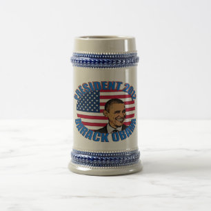 PRESIDENT BARACK OBAMA BEER STEIN