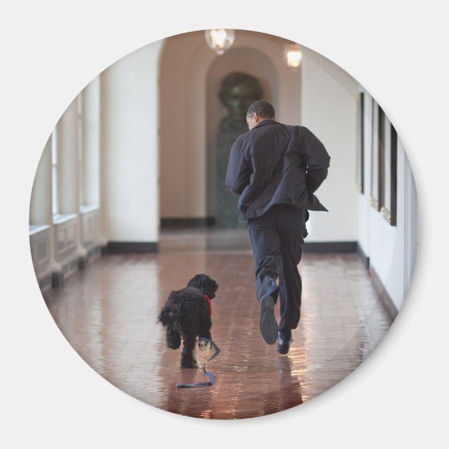 President Barack Obama & Bo Magnet (Front)