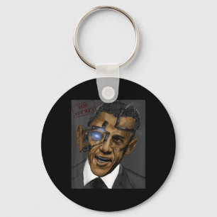 President Barack Obama Evil Cool Robot  Key Ring