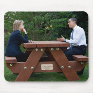 President Barack Obama & Hillary Clinton Mouse Pad