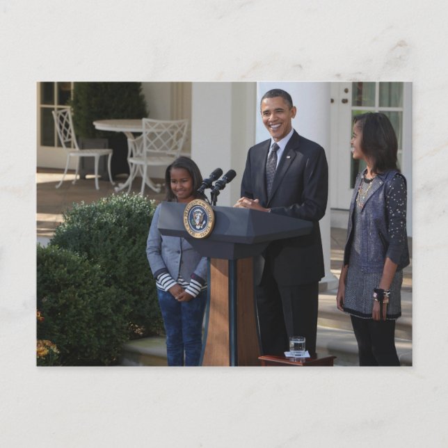 President Barack Obama pardons the Postcard (Front)