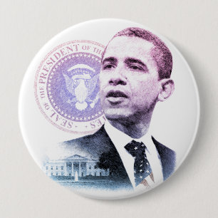 President Barack Obama Portrait 10 Cm Round Badge