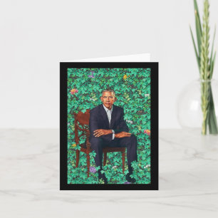President Barack Obama Portrait Shirt  Card