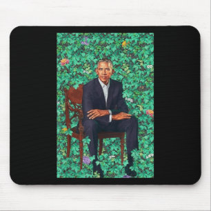 President Barack Obama Portrait Shirt Mouse Pad