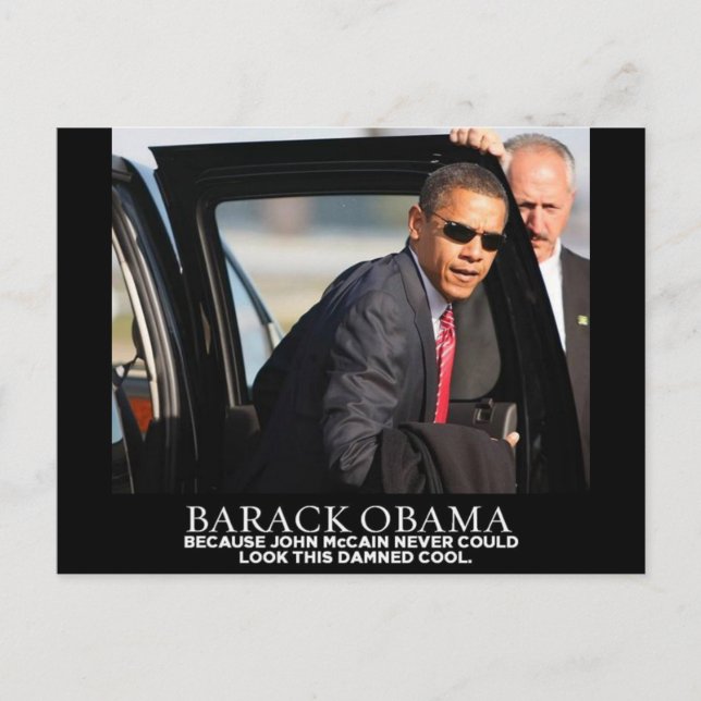 PRESIDENT BARACK OBAMA POSTCARD (Front)