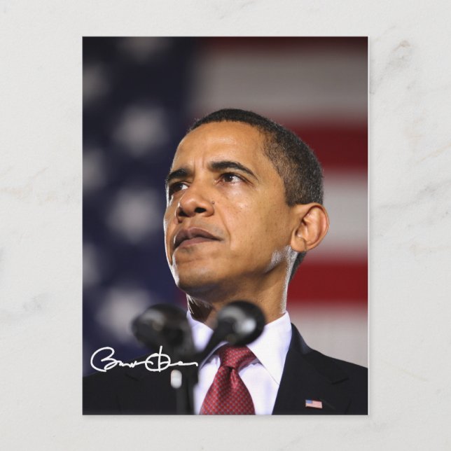 President Barack Obama Postcard (Front)