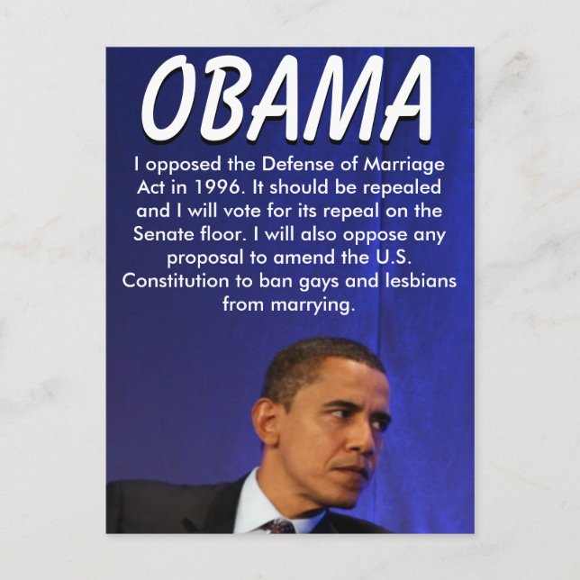 President Barack Obama Postcard (Front)