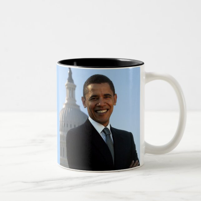 President Barack Obama Two-Tone Coffee Mug (Right)