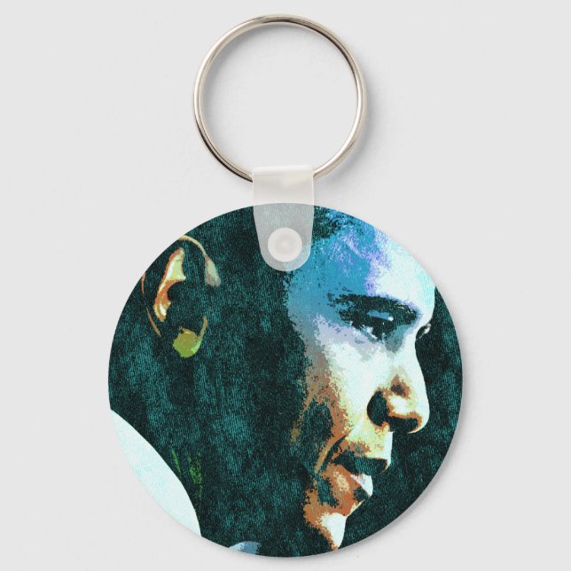 President Barack Obama Vintage Key Ring (Front)