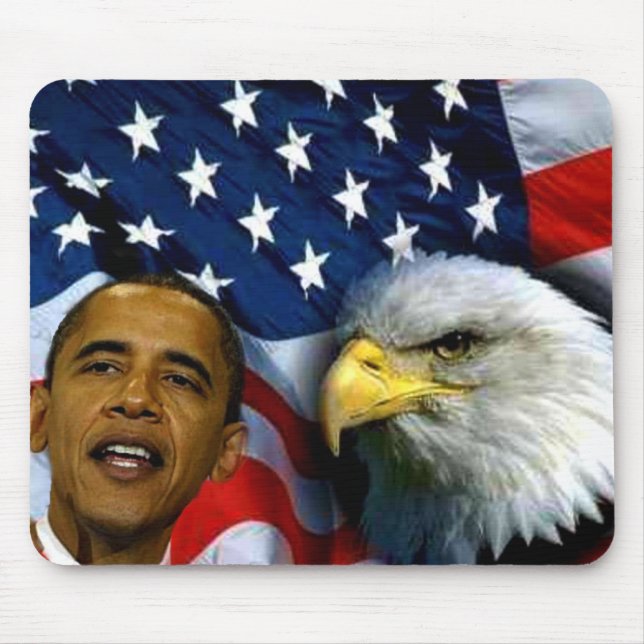 President Barack Obama, Visions & Dreams_ Mouse Pad (Front)
