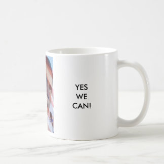 PRESIDENT BARACK OBAMA, YESWE CAN! COFFEE MUG