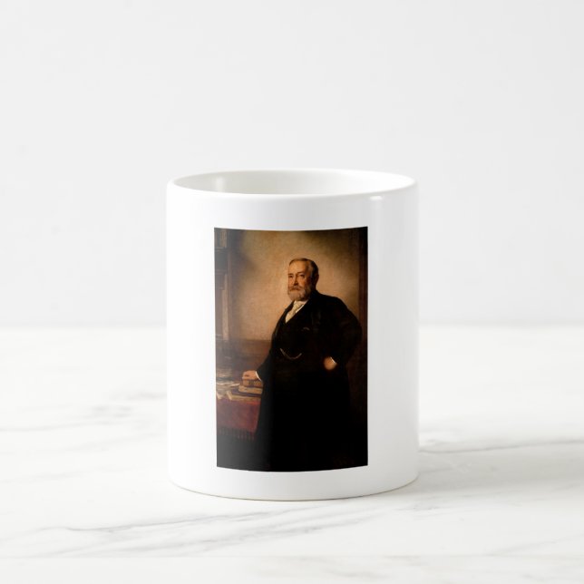President Benjamin Harrison Painting Coffee Mug (Center)