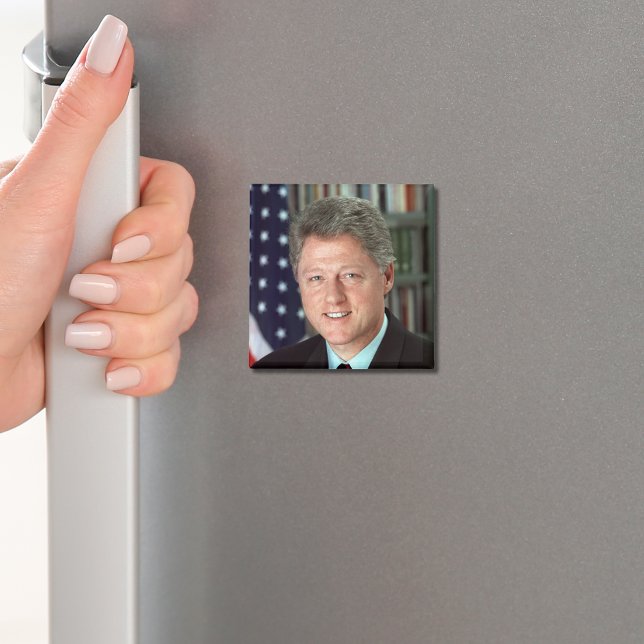 President Bill Clinton Official Portrait Magnet (Zazzle President Bill Clinton Official Portrait Magnet (Front))