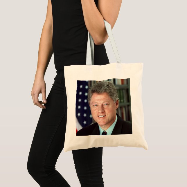 President Bill Clinton Official Portrait Tote Bag (Front (Product))