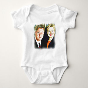 President Bill Clinton & President Hillary Clinton Baby Bodysuit