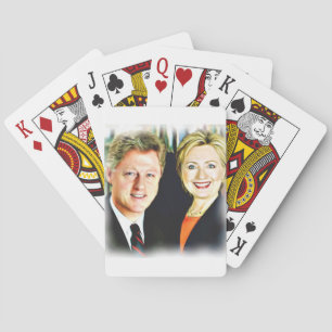 President Bill Clinton & President Hillary Clinton Playing Cards