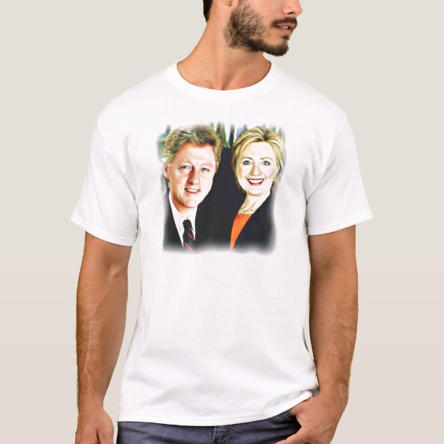 President Bill Clinton & President Hillary Clinton T-Shirt (Front)