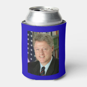 President Bill Clinton White House Photo Can Cooler