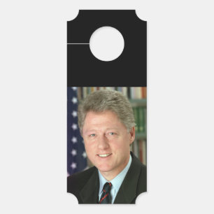 President Bill Clinton White House Photo Door Hanger