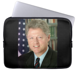 President Bill Clinton White House Photo Laptop Sleeve