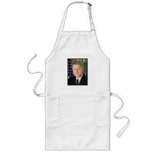 President Bill Clinton White House Photo Long Apron