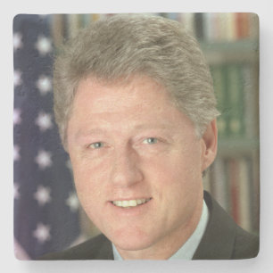 President Bill Clinton White House Photo Stone Coaster