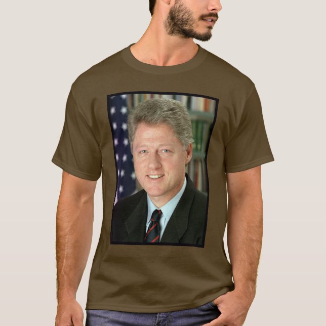 President Bill Clinton White House Photo T-Shirt (Front)