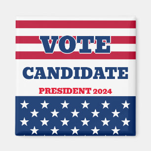 President Campaign Elections Candidate Magnet