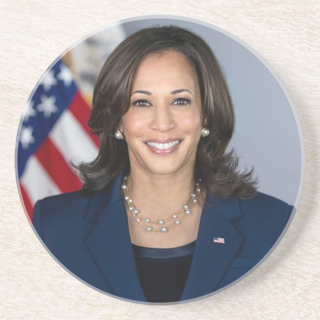 President Candidate Kamala Harris US 2024 Coaster (Front)