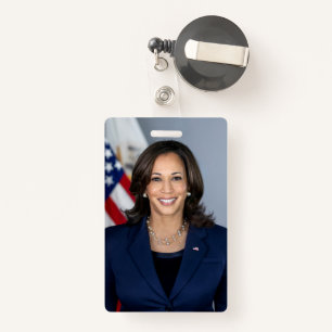 President Candidate Kamala Harris US 2024 ID Badge