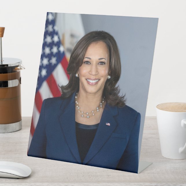 President Candidate Kamala Harris US 2024 Pedestal Sign (In SItu)