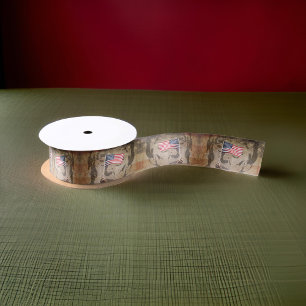 President Donald J. Trump American Flag  Satin Ribbon