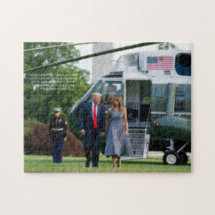 President Donald J. Trump and Melania Trump Photo Jigsaw Puzzle