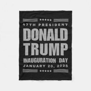 President Donald J. Trump Inauguration Day 2025 Me Fleece Blanket