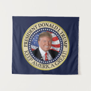 President Donald Trump 2020 Keep America Great Tapestry