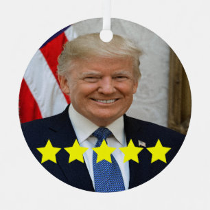President Donald Trump Approval Rating Metal Tree Decoration