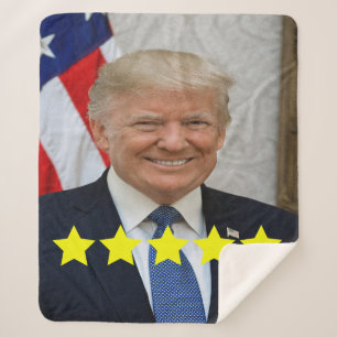 President Donald Trump Approval Rating Sherpa Blanket