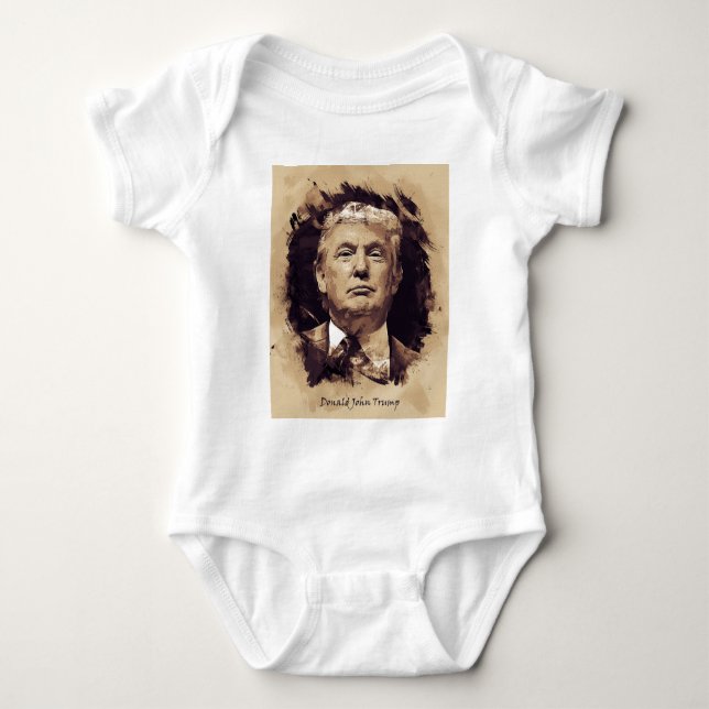 President Donald Trump Baby Bodysuit (Front)