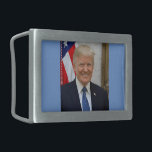President Donald Trump Belt Buckle<br><div class="desc">Check out Classieladiee's design! Personalise your own merchandise on any of my Products simply by clicking on the Customise button to insert your own name or text to make a unique product. Try adding text using various fonts & view a preview of your design! Zazzle's easy to customise products have...</div>